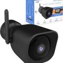 Feit Electric CAM/WM/WiFi 1080p HD Outdoor WiFi Smart Home Security Camera with Night Vision (Black)