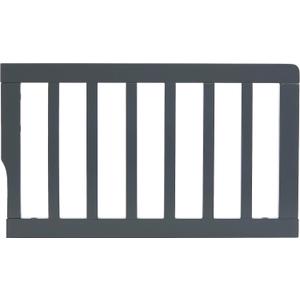 Convertible Crib Toddler Guard Rail in Carbon Black, Made of New Zealand Pinewood, Converts Crib to Toddler Bed