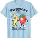 Funny Pride Support Your Fruity Friend LGBTG Gay Lesbian T-Shirt, Size: S
