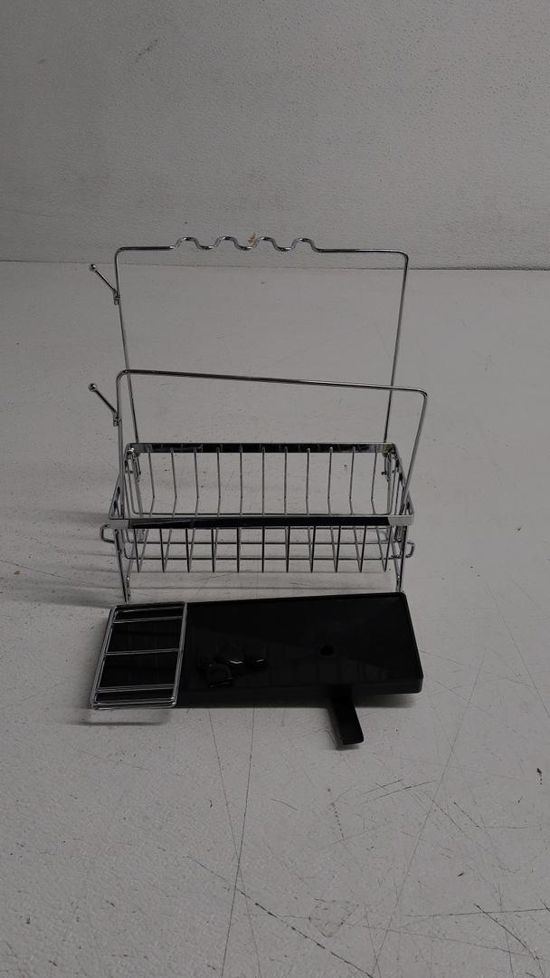 Steel Sink Sponge Holder and Dishcloth Drying Rack for Kitchen Countertop Kitchen Supply for Efficient Sink Storage and Organization