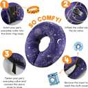 BENCMATE Inflatable Dog Cone Collar Alternative, Soft Dog Cone for Small Medium Large Dogs and Cats, Neck Recovery ECollar Donut Collar After Surgery (Large, Constellation)