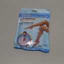 CASMON 15-20mmHg Zipper Compression Socks for Women and Men, Knee High Compression Stockings, Medical Closed Toe Support Socks for Varicose Veins, Post-Surgery, Swelling, Nurses, Pregnancy (1 Pair) (XX-Large, Beige)