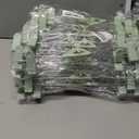 Northern Brothers Space Saving Pants Hangers with Clips, 50 Pack, Green, Plastic