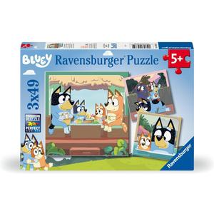 Ravensburger Bluey Toys - 3X 49 Piece Jigsaw Puzzles for Kids Age 5 Years Up - Gifts for Children