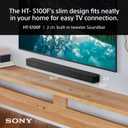 Sony S100F 2.0ch Compact and Slim Soundbar for TV with Bluetooth HTS100F
