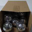 17 Pack Large Disco Ball Small Hanging Mirror Disco Decorations for Party Wedding Dance and Music Festivals Decor Club Stage Props DJ Decoration (3.2 Inch)