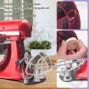 Patent PendingStand Mixer Attachment Holders, Compatible with Kitchenaid Mixer & KitchenAid Flat Beater, Kitchen Accessory Organizer, Accessories for Storing Dough Hooks,Flat & Flex Edge Beater