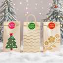 2 x Christmas Stickers for Envelope Seals Cards Making Crafts 2 Inch Round Happy Holiday Christmas Label Card Vinyl Stickers for Mailing Baked Goods Gifts Decorative Bag (ho168)