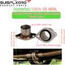 Exhaust Flex Spring Flanges 100% 409L Stainless, Spring Joint For Aftermarket (1.75"X6")
