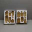 Gold Amber Glass Bud Vases Set of 12, Small Vases for Flowers, Champagne Mini Vintage Vases for Centerpieces, Bud Vase in Bulk for Wedding Decor, Single Flowers, Office and Home Table Flower Décor