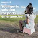 Jool Baby Portable Potty Training Chair with Travel Bag and 30 Liners, Foldable, Indoor/Outdoor Use, Camping (Pink)