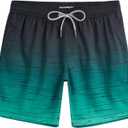 maamgic Mens Swim Trunks Quick Dry Swim Shorts with Mesh Lining Funny Swimwear Bathing Suits 7inch (Black, M)