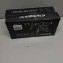 2 x REVALI Running Vest, USA Original Patent, Zip Reflective Running Vests with 500ml Hydration Bottle, Adjustable Waistband & Breathable Material, Chest Pack Gear Phone Holder for Men & Women (Small-Medium, Black)