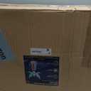 5FT Lighted-up Angel Christmas Decoration, 3D Halo Wings Angel Glitter Decor with LED Lights, Holiday Decorate The Yard Garden Lawn Porch