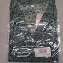 Blouses for Women Dressy Casual Short Sleeve Business Tops Summer Work Shirts 3/4 Sleeve Leopard Print Chiffon Tunic (Green, S)