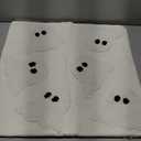 Tosleo Halloween Throw Pillow Covers 18x18 inch Set of 2 Halloween White Ghosts Embroidered Pillow Cases Thanksgiving Home Party Fall Decor Pillowcases Square Cushion Covers for Spooky Season