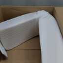 Homemate Twin Size39"x10"x6" Bed Wedge Pillow Stopper - Bed Gap Filler(0-8") - Headboard Pillow - Triangle Bloster Pillow Wedges - White