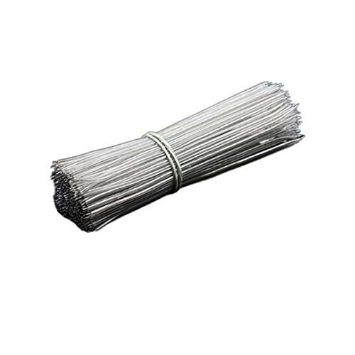 SMD2835 LED Neon Light Welding Wire Silver Color Enameled Wire Middle Connector for 12V24V Neon Lamp Soldering 50pcs (Color : 50PCS, Size : 15CM 22AWG)
