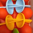 Miaowoof Silicone Popsicles Molds for Toddlers, 6-Cavity Non-BPA Premium Silicone Small Popsicle Molds, Ice Pop Mold with 6 Colorful Reusable Sticks for Kids (Red)