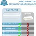 2 PACKS W10321304 Refrigerator Door Shelf by AMI PARTS Fit for Whirl-pool fridge shelf replacement WRS325FDAM02 WRS325FDAM04 WRS325FDAB02 WRS325FDAB06 WRS325FDAD02, Replaces AP6019471 PS11752778