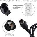 LiebeWH Universal Replacement Remote Control for Lift Chair Recliner 2 Button 5 Pin Electric Power Recliner Hand Controller Compatible with Most Electric Recliners