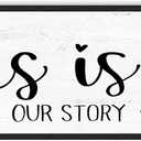 This Is Us Sign Wall Decor: Family Signs for Home Decor Living Room Wall Art Framed 16"x48"Large Farmhouse Rustic Home Sign Wall Decor Above Bed,Country Wall Plaques Hanging Master Bedroom Decor