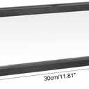 MECCANIXITY Floating Frame Display Holder Stand 3D Jewelry Display Box with Base 11.81 x 4.33 x 0.79 inch Black Pack of 1