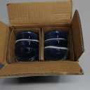 vicrays Ceramic Dipping Sauce Bowls  Small Charcuterie Dip Cups Cooking Prep Condiment Oil Dish Mini Tapas Plates for Soy Sushi Salsas Wasabi Appetizer Dessert - Set of 6 Blue