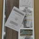 52 inch Flush Mount Black Ceiling Fans with Lights Remote Control, 5 Reversible Blade Farmhouse Low Profile Ceiling Fan with Crystal Lighting Chandelier for Bedroom Living Room (Black)