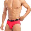 2(X)IST Micro Sport Mens Underwear No Show Briefs Bright Fashion 3 Pack (S)