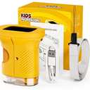 1000X Handheld Digital Microscope for Kids, 2.4-Inch Screen Portable Microscope with 12 Prepared Slides, Educational STEM Science Toy for Children Ages 3–12 (Yellow)