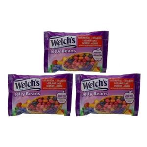 Welch's Assorted Fruit Flavored DHF10 Jelly Beans, Pack of (3) 12 Ounce Bags, Snack Candy for Kids Girls Boys Teens Adults, by Frankford Candy, Best By: 11/17/2025