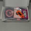 7JHH WIGS 31in Purple Long Water Body Wavy Wigs with Curtain Bangs Natural Heat Resistant Synthetic Fiber Midlle Part Women Curly Wigs for Chrismas Daily Party Daily Used