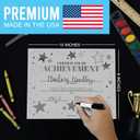 Classroom Award Certificates for Students -25 Certificate of Achievement Awards, Gold Star Certificate Paper, Preschool Graduation Certificates for Kids, Kindergarten Diploma, Star Student Honor Roll