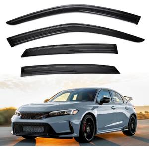 Window Visor Compatible with Honda Civic Sedan 2022 2023 2024(LX EX SI HPT Sport Touring) 4PCS Window Deflectors Rain Guard Sun Shield Shade