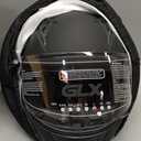 GLX GX11 Compact Motorcycle Helmet - Matte Black, Large - Full Face w/ Tinted Visor, DOT Approved (Black, L)
