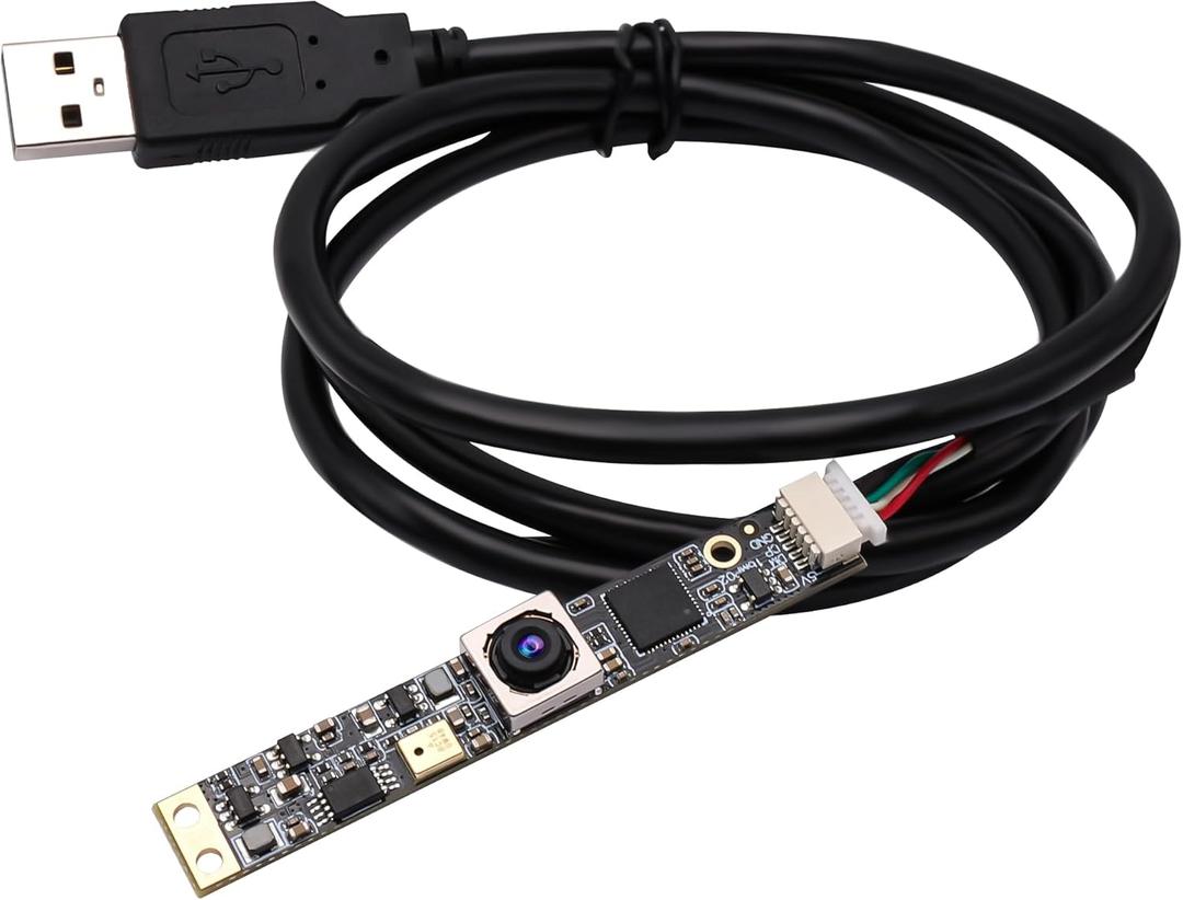 ELP 16MP Autofocus USB Camera with Microphone - Mini UVC USB2.0 Lightburn Camera - 68degree No Distortion Lens