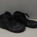 Womens Mens Barefoot Boots | Waterproof Winter Snow Boots | Warm Ankle Booties with Arch Support | Wide Width Hike Work Shoes | Zero Drop Sole | (Black)