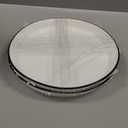 2Pcs Porcelain Division Dinner Plates, 9 Inch 3 compartment Divided Plates for Adults for Balanced Meals, Diabetes and Weight Loss