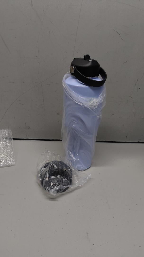 SENDESTAR 40oz Stainless Steel Water Bottle(Cold for 48 Hrs, Hot for 24 Hrs),Double Wall Vacuum Insulated Bottle with Straw Lid, Spout Lid and Flex Cap, Fit in Any Car Cup Holder, Purple 