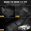 Floor Mats & Trunk Mat for Mercedes-Benz C Class Sedan Only 2022-2024 2025 2026 - AOMSAZTO All Weather Custom Fit Floor Liners Cargo Liner C300 C43 AMG C63 AMG S C63 AMG S E Accessories, Black