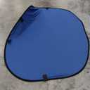 Pop Up Backdrop Collapsible Background 1 Backdrop with Carry Bag, for Photo Studio Portrait Video Conference Vlog YouTube Live Streaming,Blue, with Stand