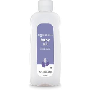 Amazon Basics Baby Oil, Lavender Scented, 14 Fluid Ounce, 1-Pack (Previously Solimo) (EXP: 2027/11/04)