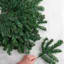Pack of 50 Artificial Green Canadian Pine Pine Stems - Ideal for Christmas Arrangements, Wreaths, Trees, and More - Enhance Your Holiday Decor with Versatile Pine Picks (Size: 14" L)