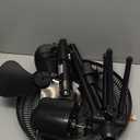 Comfort Zone Stand Fan, 16 inch Pedestal Fan for Bedroom, 3 Speed Floor Fan, 90 Degree Oscillation, Adjustable Height, Adjustable Tilt, Oscillating Air Circulator, Quiet Fan for Home or Office, Black