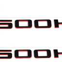 2pack OEM 2500HD Letter Nameplate Emblems 2500 HD Badge Compatible with Silverado Sierra Glossy (2007-2018 Redline)