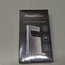 PowerBear Portable Radio | AM/FM, 2AA Battery Operated with Long Range Reception for Indoor, Outdoor & Emergency Use | Radio with Speaker & Headphone Jack (Silver)