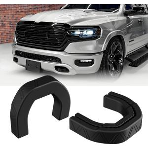 Tow Hooks Covers Hitch Cover Customized Car Tow Hooks Compatible with RAM 1500 Accessories 2019-2025, 2026 (Black)