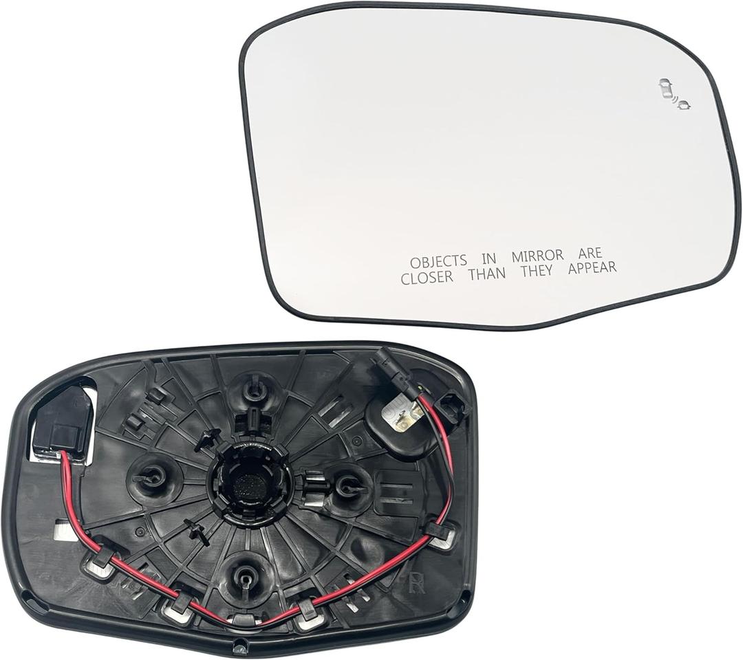 Passenger Side Mirror Glass Heated Blind Spot Fit 2023 2024 2025 Honda HR-V for 2023 2024 2025 Honda CR-V (Passenger Blind Spot No-Anti-glare)