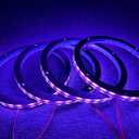 4PCS 8" Car LED Speaker Decorative Light Kit Dream Color Chasing Flow Series Spacer Ring Light Coaxial Speaker Lights Bluetooth App & Remote Controlled (4)